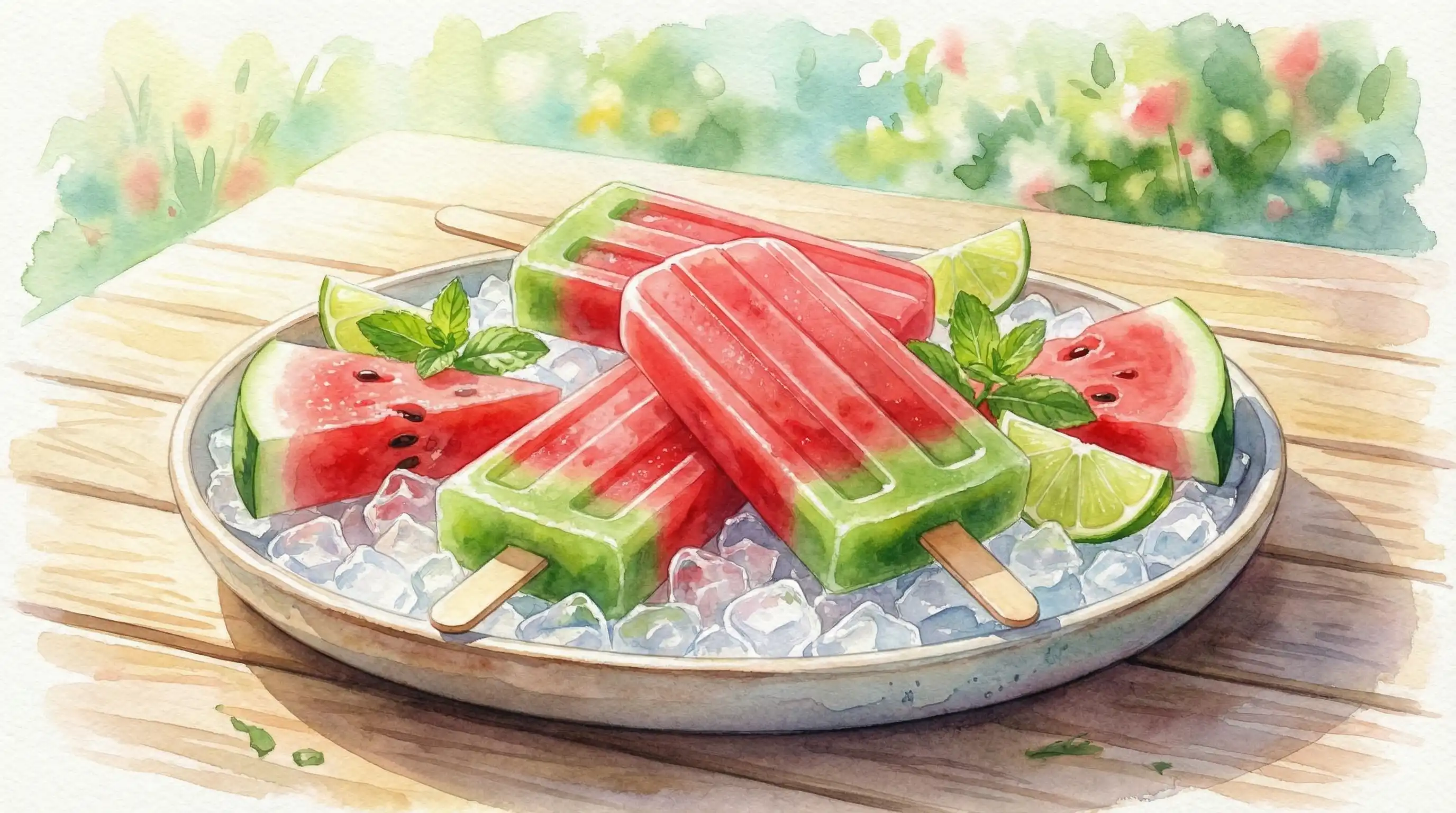 西瓜冰棍夏日甜品 - 日本伦理